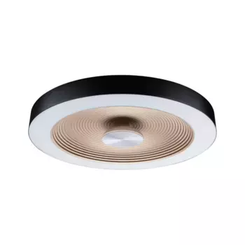 Светодиодный потолочный светильник Paulmann «Потолочный светодиодный светильник Volea IP44 3000K 500lm / 2400lm 230V 4 / 1x18.5W», 1 лампочка, диммер, цвет schwarz/goldfarben