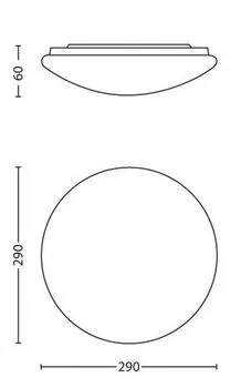 Светодиодный потолочный светильник Philips myLiving Twirly, 1 лампочка, серый, 318148716