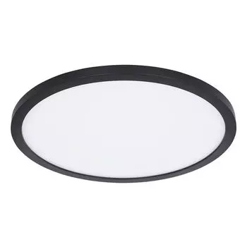 Светодиодный потолочный светильник, подсветка, IP44, черный опал, D 42 см etc-shop