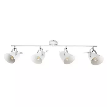 Светодиодный потолочный светильник, подвижные споты, хром, белый, 30 см etc-shop