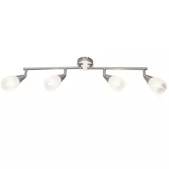 Светодиодный потолочный светильник, подвижные споты, хрусталь, ФРАНЦИСКА etc-shop, серебро