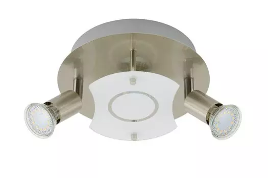 Светодиодный потолочный светильник, потолочный светильник, хромированная точечная лампа, 3 лампы, лампа 3499-032 EEK A+ Briloner
