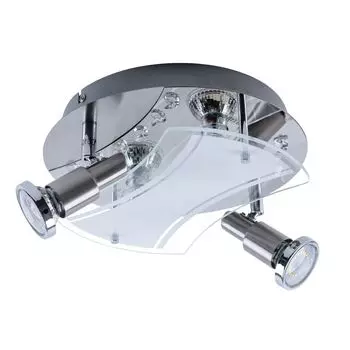 Светодиодный потолочный светильник, потолочный светильник, хромированная точечная лампа, лампа с 4 лампами 3491-042 Briloner