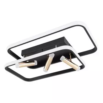 Светодиодный потолочный светильник, поворотный точечный светильник с регулировкой яркости, золотой, черный etc-shop