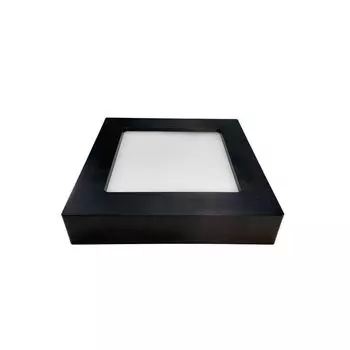 Светодиодный потолочный светильник PRIOS Alette черного цвета из алюминия