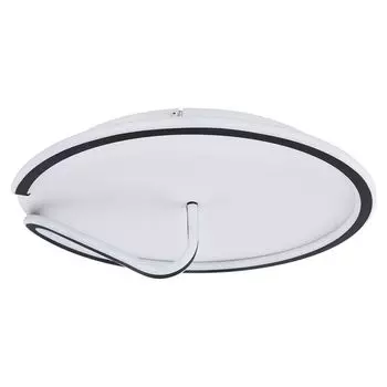 Светодиодный потолочный светильник, пульт дистанционного управления, диммер, ЦКТ, D 50 см etc-shop, черный