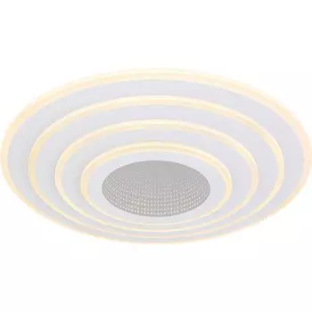 Светодиодный потолочный светильник, пульт дистанционного управления, регулировка яркости, управление через приложение Globo Lighting, белый