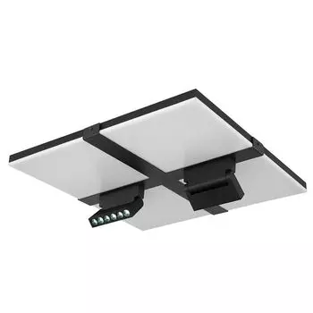 Светодиодный потолочный светильник, регулируемая яркость, подвижные пятна, пульт дистанционного управления Globo Lighting