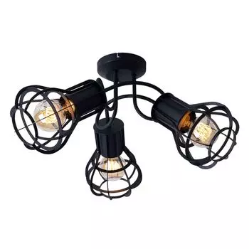 Светодиодный потолочный светильник RGB, клетка, черный матовый, 47 см etc-shop