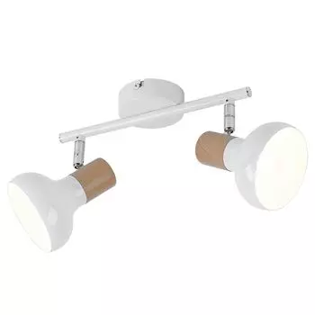 Светодиодный потолочный светильник RGB, подвижные споты, белый, L 35,5 см etc-shop