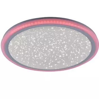 Светодиодный потолочный светильник RGB, пульт дистанционного управления, регулировка яркости, CCT, D 40 см etc-shop, белый