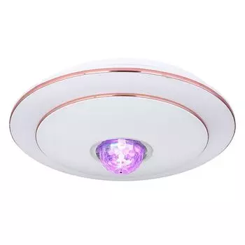 Светодиодный потолочный светильник RGB, пульт дистанционного управления, динамики, Bluetooth etc-shop, белый