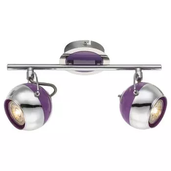 Светодиодный потолочный светильник с подвижными спотами, длина 30 см, SPLASH etc-shop, фиолетовый