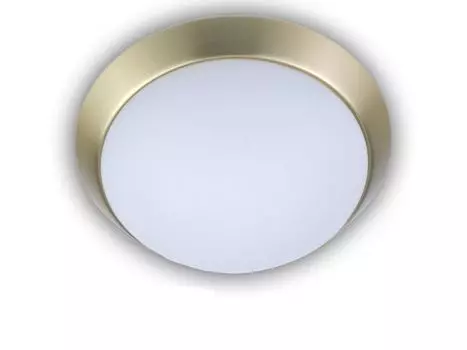 Светодиодный потолочный светильник с регулируемой яркостью, круглый опаловый стеклянный матовый, декоративное кольцо из латуни 35см, офисная лампа Niermann Standby