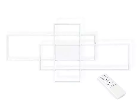 Светодиодный потолочный светильник с регулируемой яркостью, современный квадратный потолочный светильник мощностью 130 Вт, включая пульт дистанционного управления Pegaz. LumenTEC