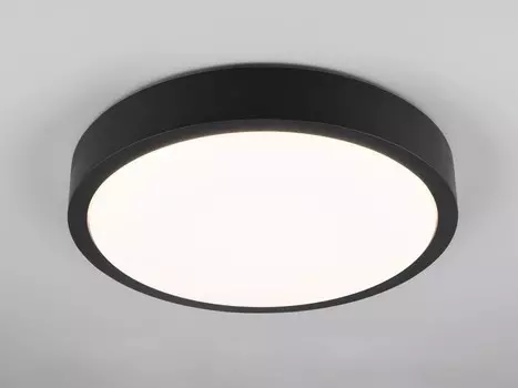 Светодиодный потолочный светильник с регулируемой яркостью, черный, 40 см. TRIO