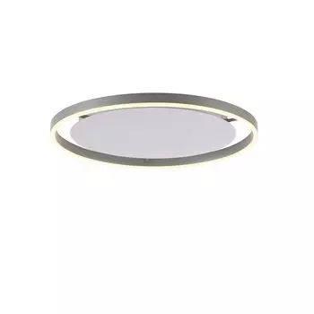 Светодиодный потолочный светильник Selltec круглый SITU, цвет теплый белый, регулировка яркости с помощью настенного выключателя, алюминий для гостиной, столовой, спальни, кухни 7507013, 7507095, 7508013, 7508095, серебро