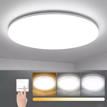 Светодиодный потолочный светильник скрытого монтажа, светодиодный потолочный светильник с регулируемой яркостью 3000K/4000K/6500K для кухни дома и в спальне (40 Вт) lapamax