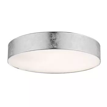 Светодиодный потолочный светильник, текстильный, серебристый, круглый Globo Lighting, серебро