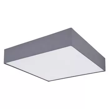Светодиодный потолочный светильник, ткань, квадратный, L 50 см Globo Lighting, серый