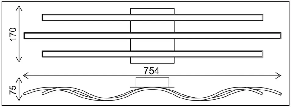 Светодиодный потолочный светильник Trango, белый