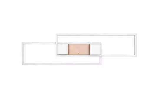 Светодиодный потолочный светильник Trio Leuchten, 100x28x8 см, коричневый/серый