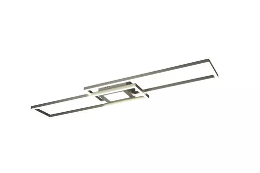 Светодиодный потолочный светильник Trio Leuchten, 110x7x21 см, никельной