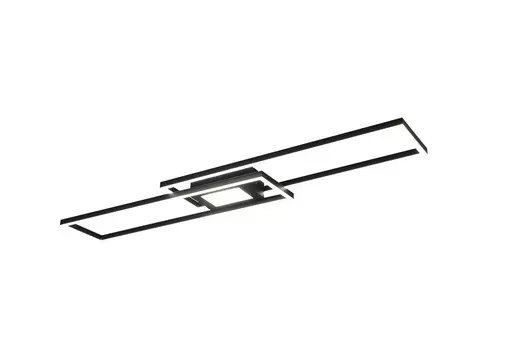 Светодиодный потолочный светильник Trio Leuchten, 110x7x21 см, черный