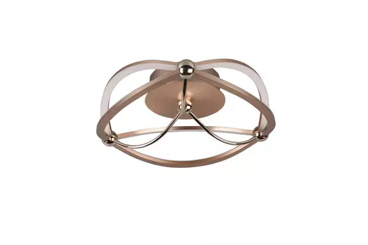 Светодиодный потолочный светильник Trio Leuchten, 41x14 см, цвет латуни