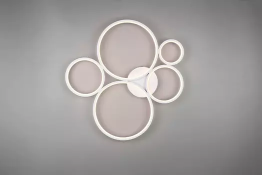 Светодиодный потолочный светильник Trio Leuchten, 59x5,5x53 см, белый