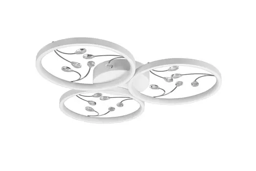 Светодиодный потолочный светильник Trio Leuchten, 62x6 см, белый