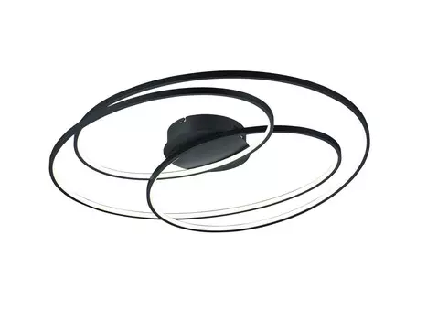 Светодиодный потолочный светильник Trio Leuchten, 80x14x65 см, черный