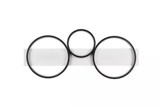 Светодиодный потолочный светильник Trio Leuchten, 80x8x34,5 см, черно-белый