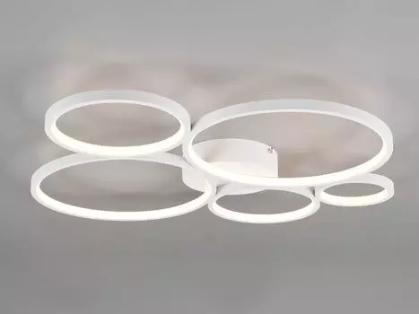 Светодиодный потолочный светильник Trio Rondo матового белого цвета, 49 Вт, 5800 лм., белый