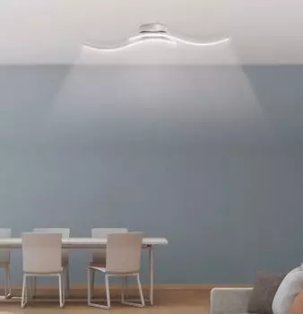 Светодиодный потолочный светильник волнистый, 2 лампы, 10 Вт Trango, черный