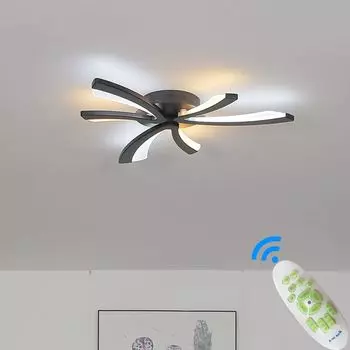 Светодиодный потолочный светильник XW062-3Черный, 60 см, с пультом дистанционного управления, регулируемый цвет/яркость, светодиодный потолочный светильник с регулируемой яркостью Eurotondisplay