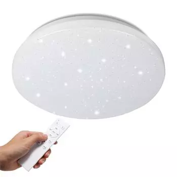 Светодиодный потолочный светильник Yakimz 24Вт с эффектом звездного неба и регулировкой яркости для энергосберегающих ламп с дистанционным управлением