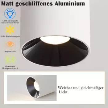 Светодиодный потолочный светильник ZMH, белый