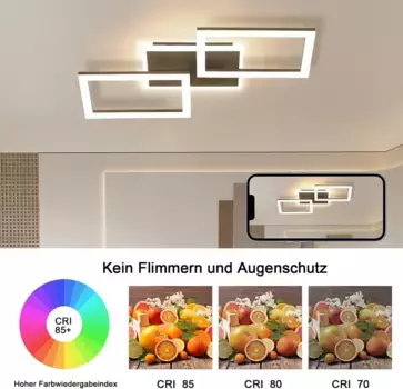 Светодиодный потолочный светильник ZMH, черный