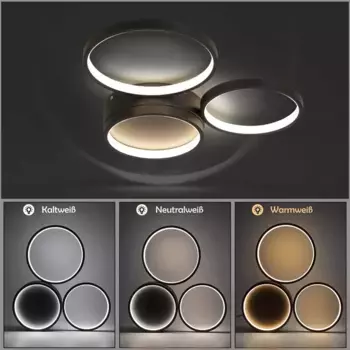 Светодиодный потолочный светильник ZMH, черный