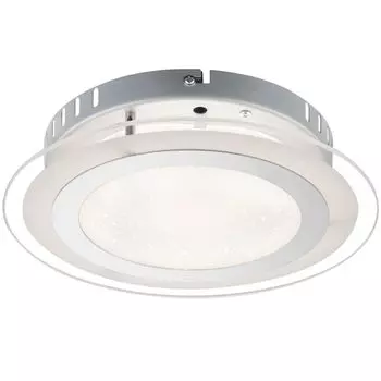Светодиодный потолочный светильник, звездный эффект, схема CCT, 27 см Globo Lighting, серебро
