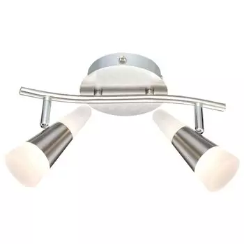 Светодиодный потолочный точечный светильник, регулируемые точечные светильники, матовый никель, L 30 см etc-shop, серебро