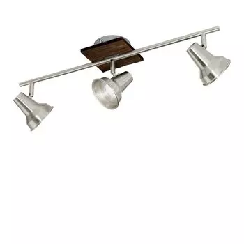 Светодиодный потолочный точечный светильник, сталь, дерево, регулируемые точечные светильники, L 58 см etc-shop, коричневый