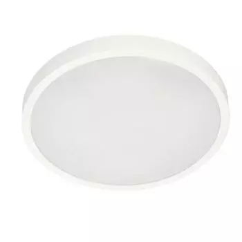 Светодиодный потолок PERETI 18Вт белое кольцо 29,5см, 4000К нейтральный цвет, 1800лм, IP44, 220-240В EDO777608, белый