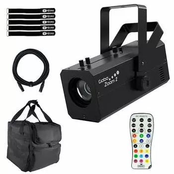 Светодиодный проектор Chauvet Chauvet DJ Gobo Zoom 2 High-Powered LED Gobo Lighting Projector w Remote & Bag