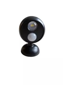 Светодиодный прожектор REV с датчиком движения и настенным кронштейном, на батарейках Новый, черный