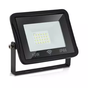 Светодиодный прожектор SWANEW 10 Вт, садовый светильник, уличный светильник, прожектор IP66, уличный прожектор 120 °, холодный белый алюминиевый прожектор для сада, гаража, двора или гостиницы, черный
