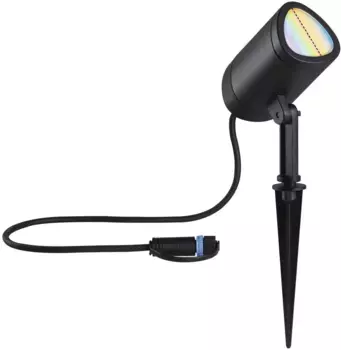 Светодиодный садовый прожектор Paulmann "Plug & Shine Spot Shira", 1 лампа, RGBW Zigbee 2000-6500K Высота: 45,5 см, цвет anthrazit