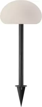 Светодиодный садовый светильник Nordlux "Губка", 1 лампочка, источник света, светодиодная панель | Светодиод прочно интегрирован 20 см, Высота: 51 см, белый/черный