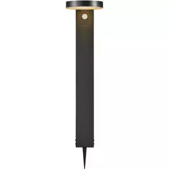 Светодиодный садовый светильник Nordlux «RICA», светодиодный модуль источника света | Постоянно встроенный светодиод, солнечный модуль, черный